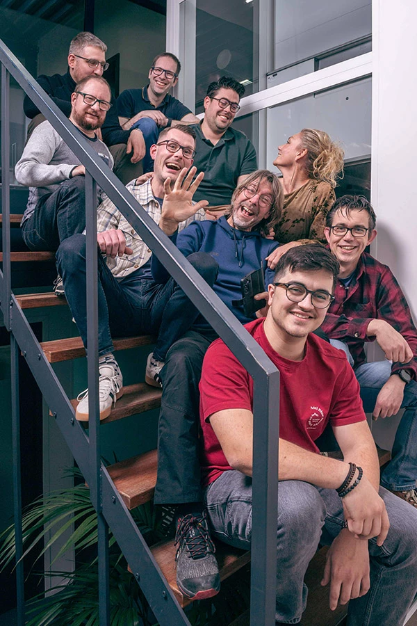 PCiD team bij de trap